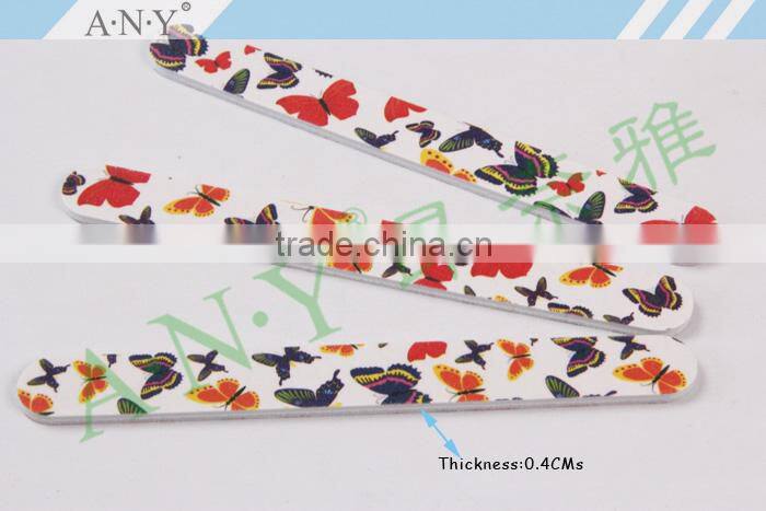 Professional Nail Art Polishing Tools Harbor Bridge Shape Paper Zebra Nails FIles