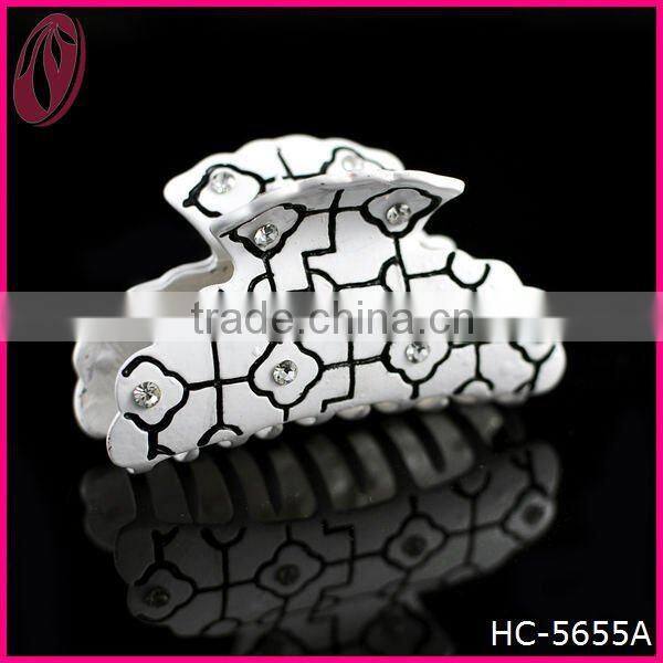 Russia Fashion hair Accessories Pure White Plastic Hair Claw