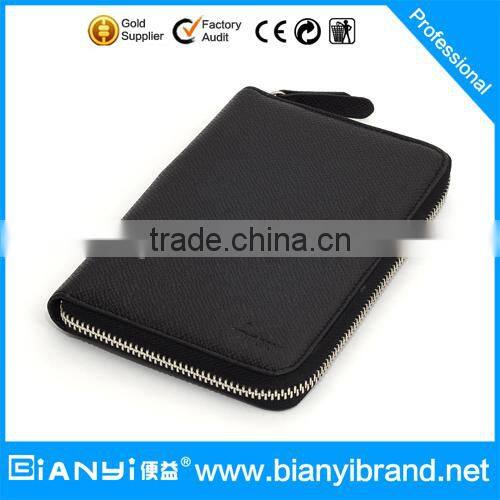 LOOSE LEAF NOTEBOOK with 6 ring mechanism, hard wearing PU Cover, index card and address book