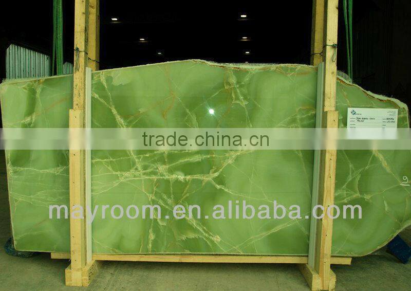 Jade Green Onyx slabs Italy onyx
