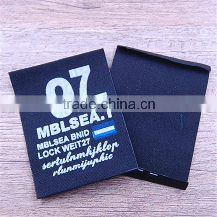 Cotton logo printed pantyhose label in guangzhou johor bahru cutting machine