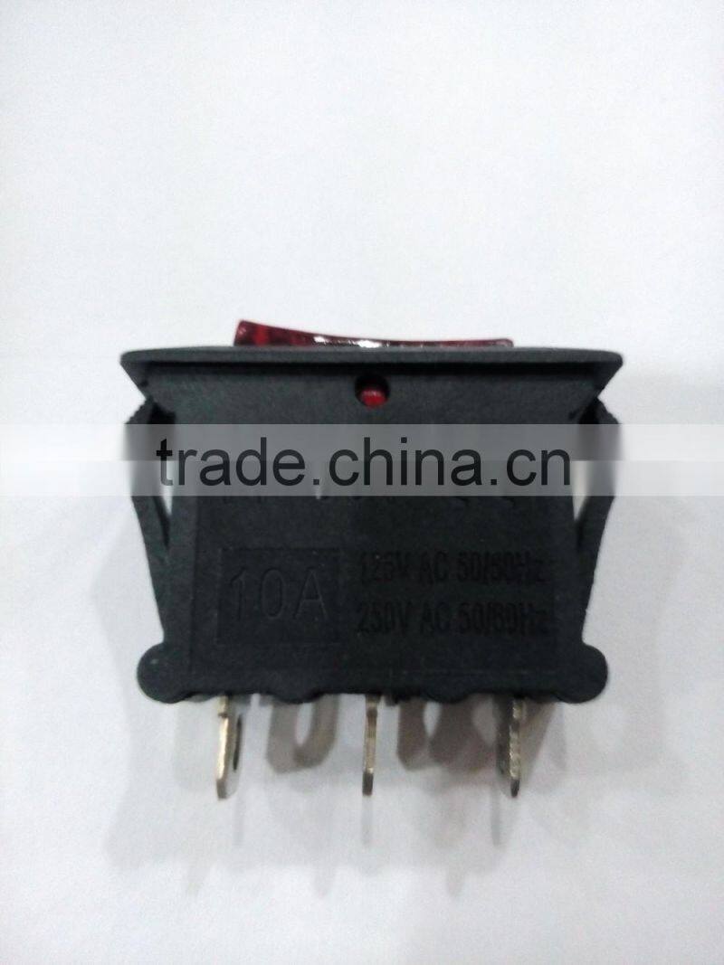 15A 125V rocker switch type 3pin circuit breaker
