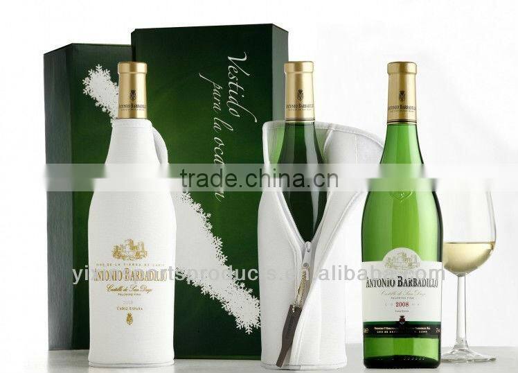 high neoprene beer cooler with zipper