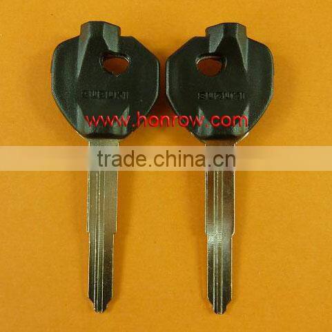 Plastic key shell for Suzuki Motorcycle transponder key blank(Black color) fob,blank key shell,key case