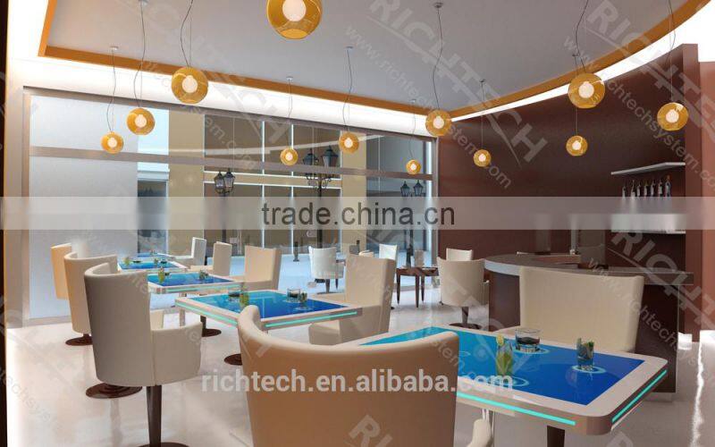 Richtech interactive coffee table for restaurant