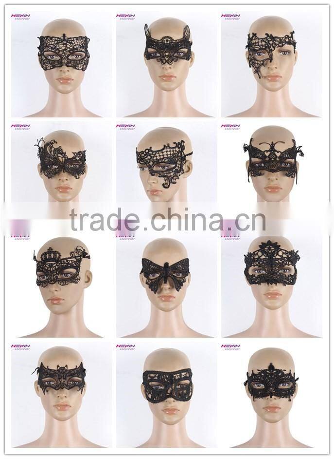 Mesh Crown Chain Christmas Black Lace Sale Party Mask For Women