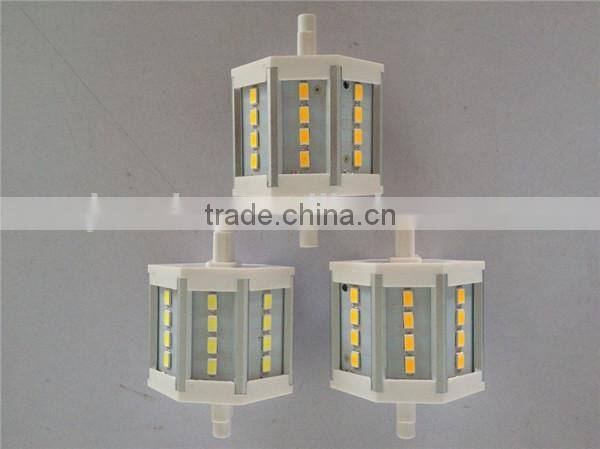 Zhejiang Factory LED R7S 118mm 10W 21SMD 5630 85-265V AC 6000K Light Led Lamp Garden Light Two Years Warranty CE RoHS Approved