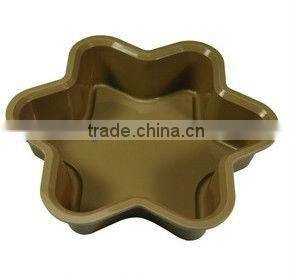 Hexagram shaped silicone cake mould