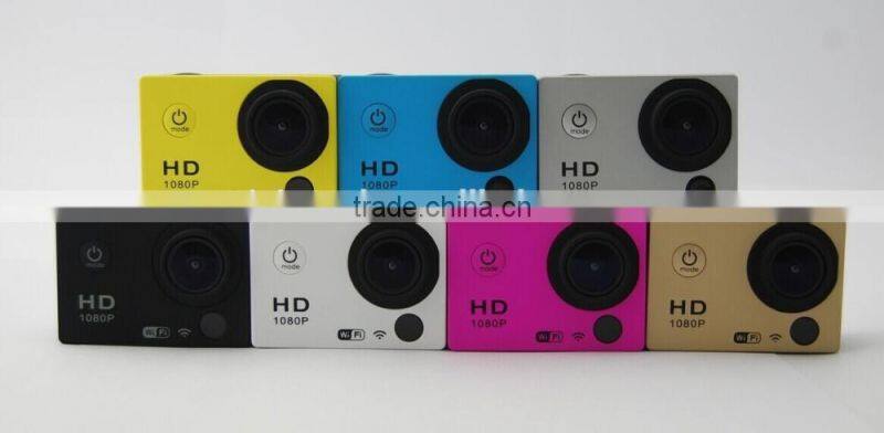 New Products 2016 Full HD 1080p 1.5" LCD Waterproof Diving 30M Wi fi Control Sport Action Camera SJ7000