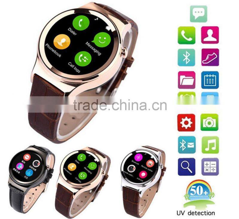 2015 New Smart Watch T3 Smartwatch Support SIM SD Card Bluetooth GPS SMS MP3 MP4 USB For Android and phone heart rate monitor