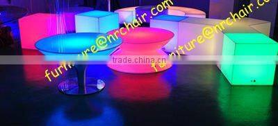bar commercial acrylic LED illuminated lounge coffee table
