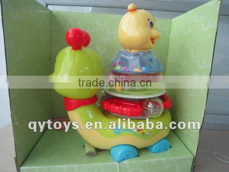2013 Hot sale Educational ring-ring blinking snail toy Baby Toy For Sale