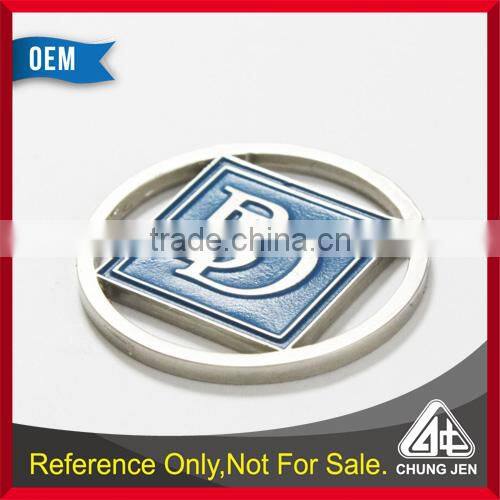 Best selling custom embossed soft cloisonne euro pound trolley token