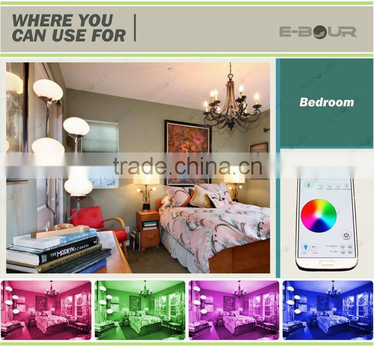 Bluetooth Smart Mini Speaker with LED Blub APP Control LED Light