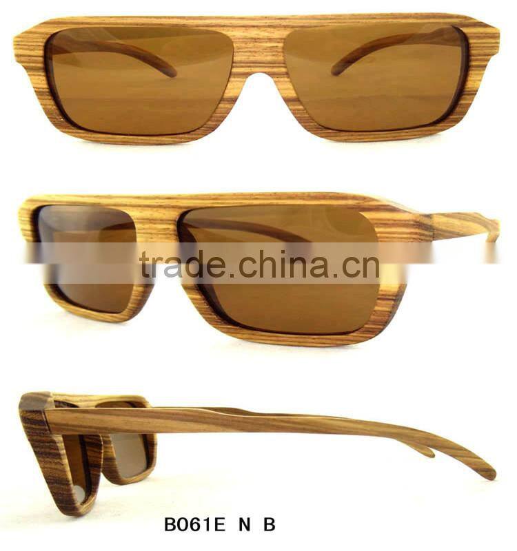 Cheap Eco-friendly Natural skateboard Wood Sunglasses