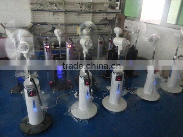 OEM new color electric water spray silent cooling humidifier mist fan