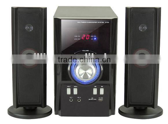 2015Popular 2.1 Multimedia speaker with usb/sd/fm/remote control