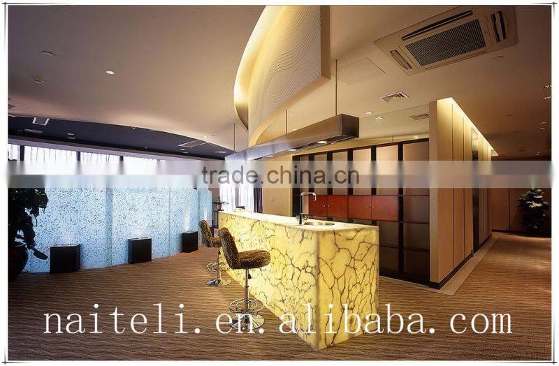 Hot Sale Backlit Artificial Stone polymer countertops