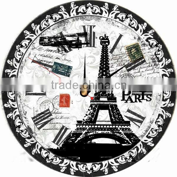 decorative wooden wall clock