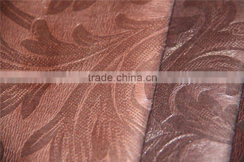100%polyester bronzed &embossed suede sofa fabric