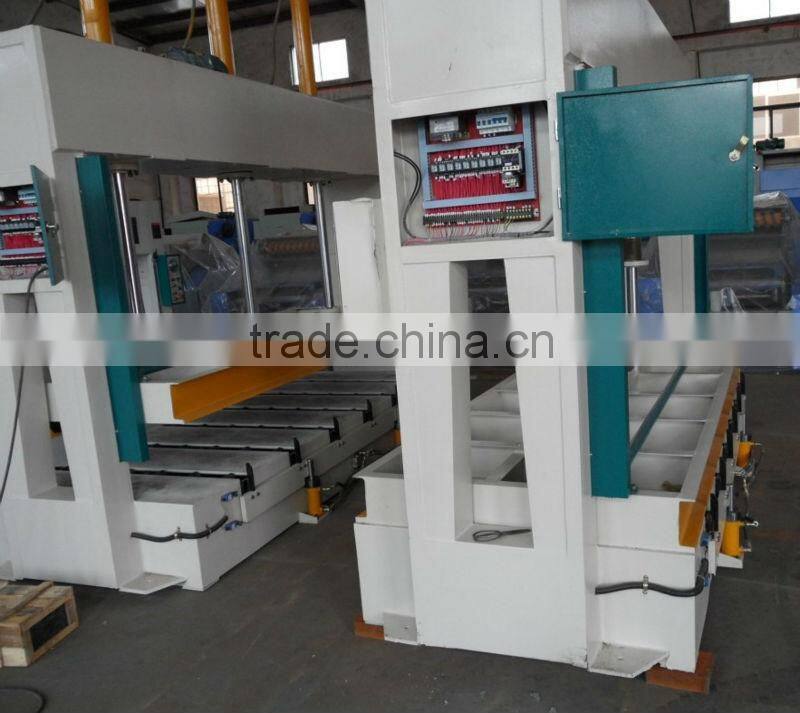 Woodworking machine hydraulic cold press veneer machine