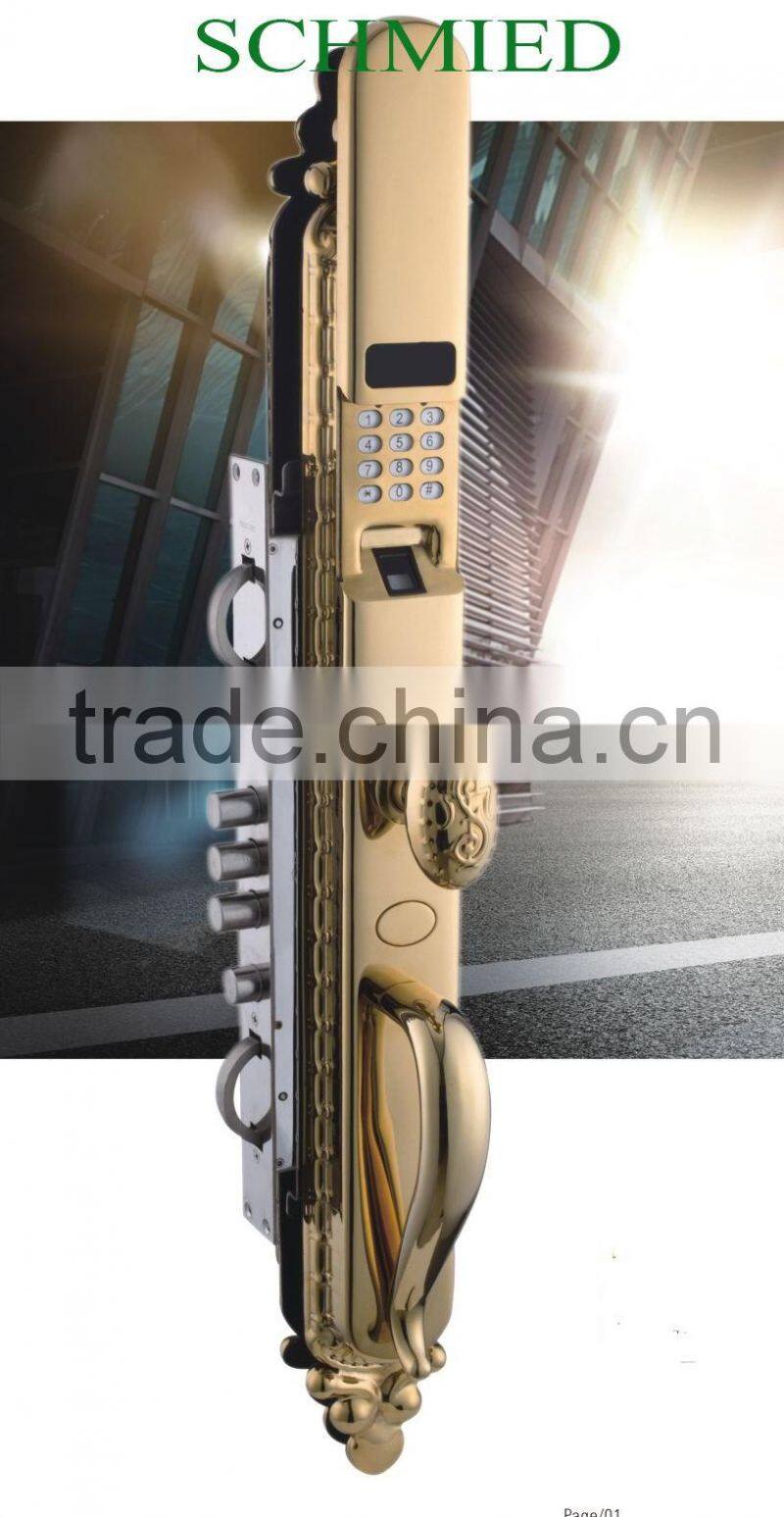 electronic lock finger print password stainless steel SS304 high quality voice navigation fashion modern lock