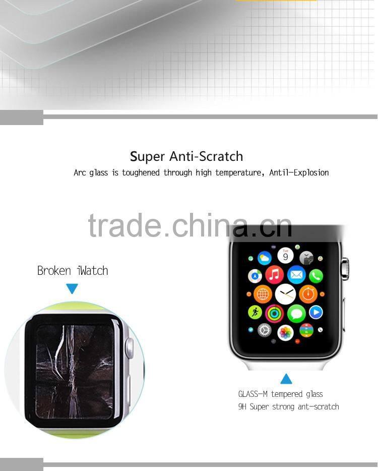 Real Shot 3D Full Cover Tempered Glass Screen Shield For Apple Watch