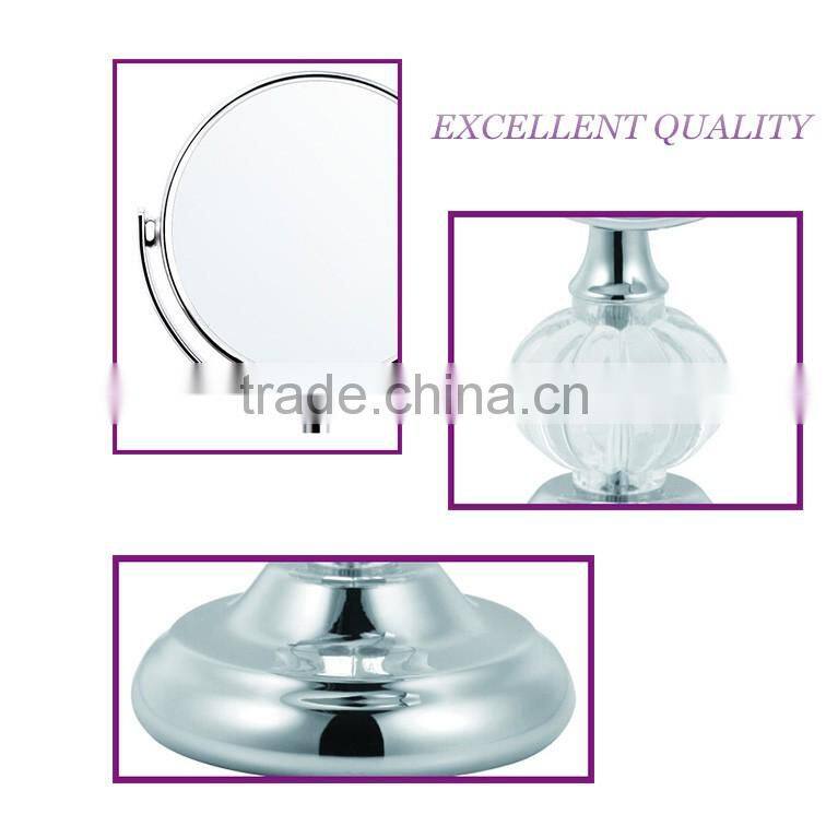 Small size Fashion makeup aluminum mirrors jewelry mirror vanity bathroom mirror