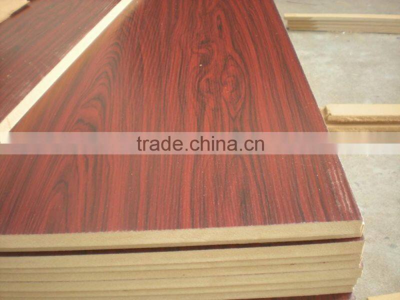 Water proof red cherry melamine faced MDF board
