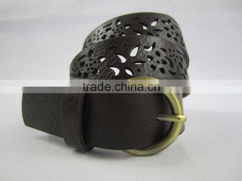 women's perforated jeans garment belt for trousers