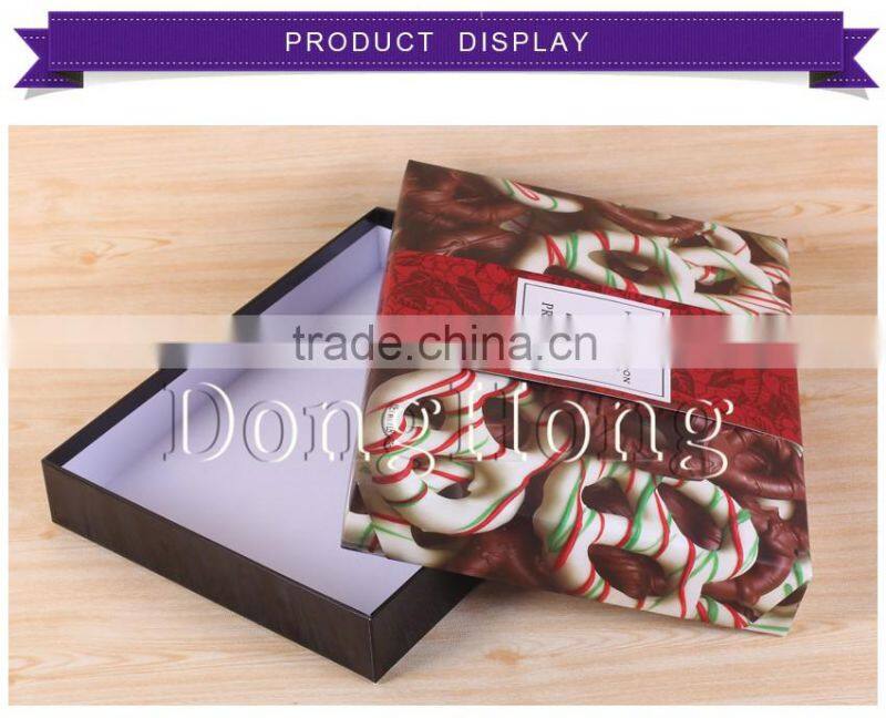 Nice food packaging chocolate box / luxury design chocolate paper box