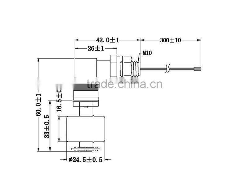 PP Material side mounted Water level control switch