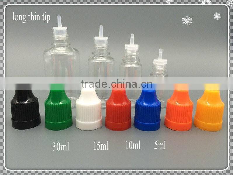 5ml LDPE dropper bottles with tamper proof cap, 5ml e-cig dropper bottles with white cap for e-cigarette oil
