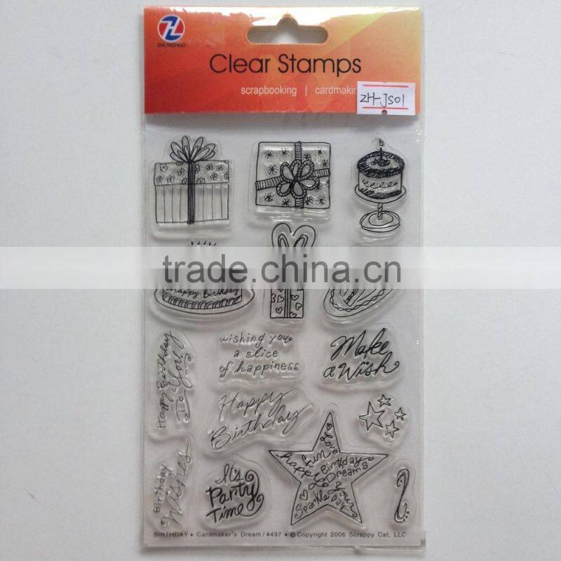 flower design clear stamp