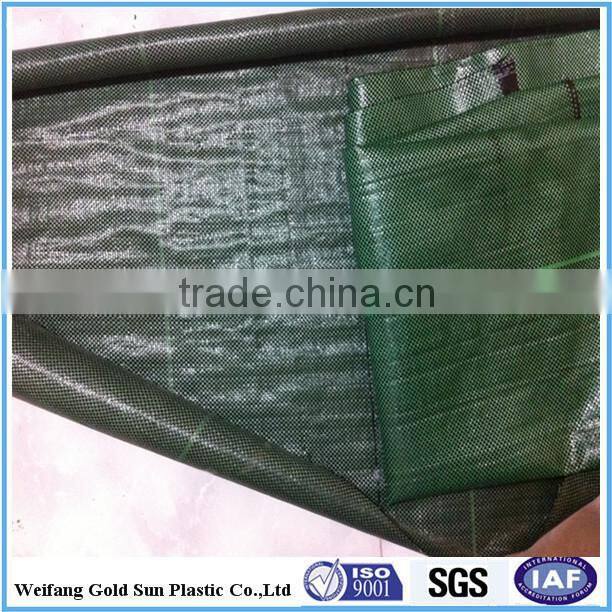 pp woven silt fence / weed control mat with selvedge