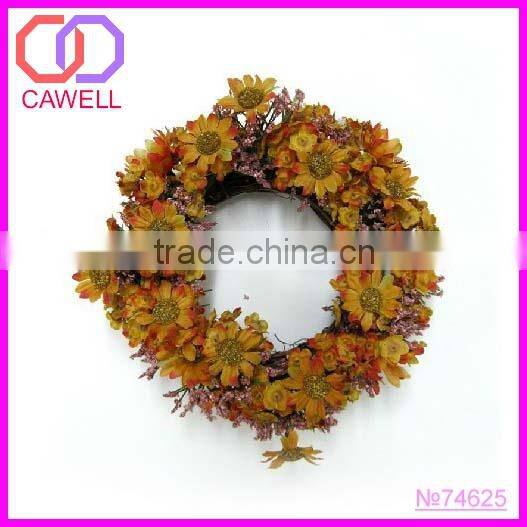 wholesale supplier decorative flower christmas wreath