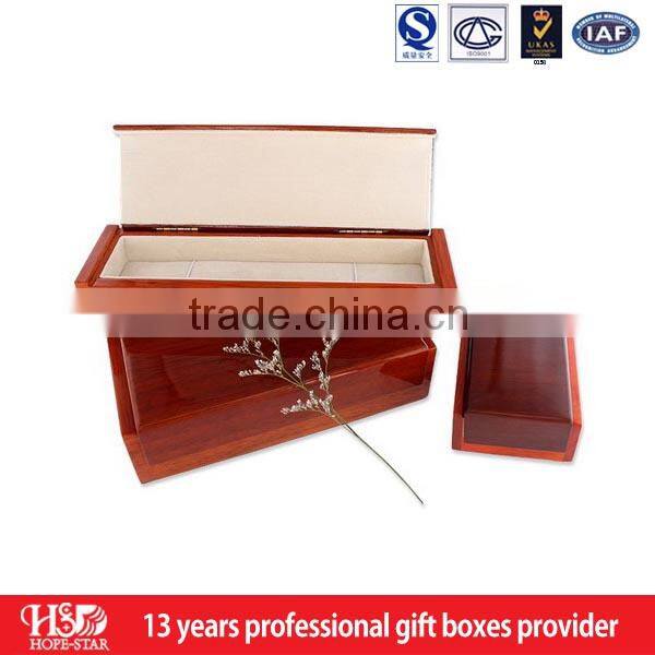 Customized square wooden jewellery box,wooden velvet ring box wholesale