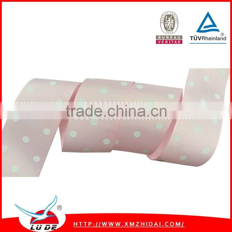 100% Polyester Grosgrain/satin Printed Ribbon