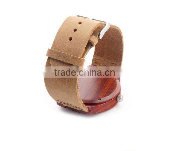 2016 Hot sale Custom design wooden watches wooden box bamboo wrist watches