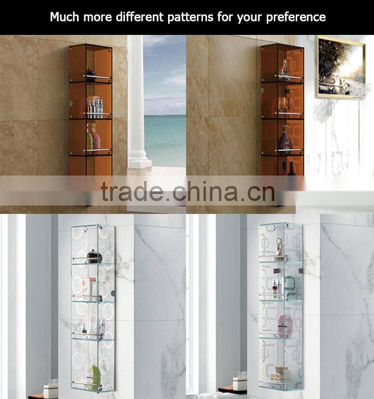 Bathroom rack Italy design glass tower shelf