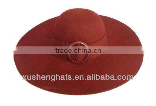 new design big brim floppy hat with rope