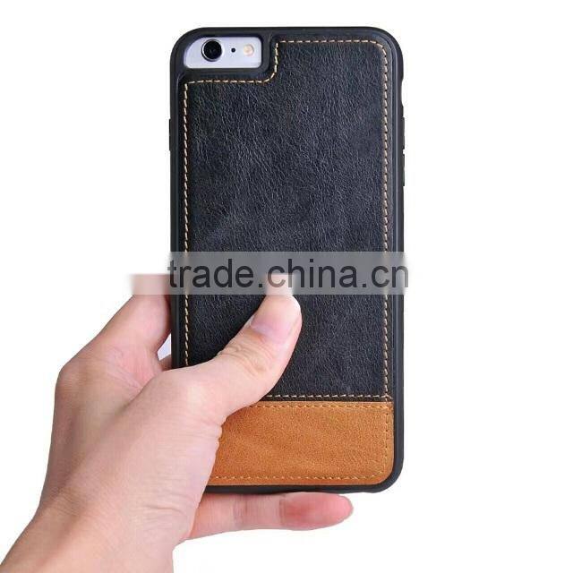 Top quality universal leather+pc phone case for iphone 7