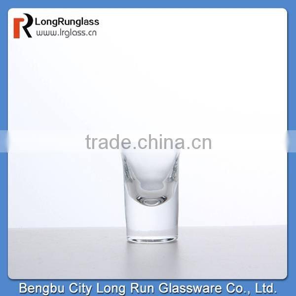 LongRun 0.4oz high quality heavy base crystal shot glass,wholesale
