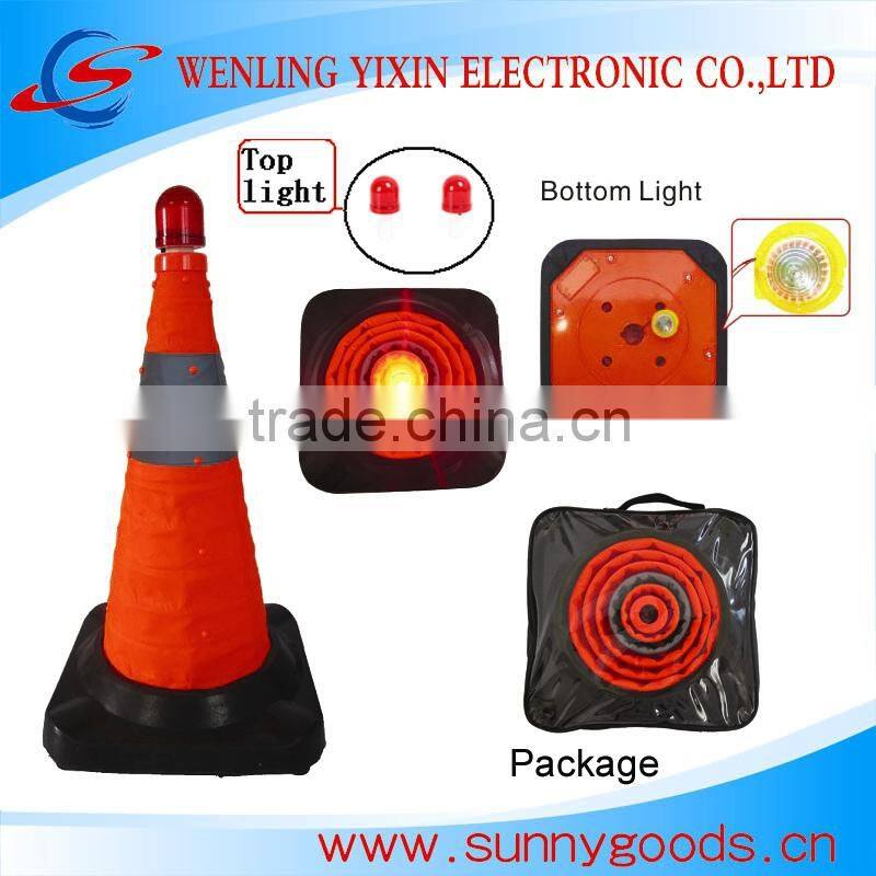 collapsible 28 rubber traffic cone