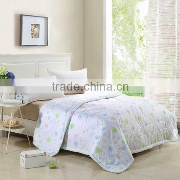 New design thailand cheap polyester printed summer blanket quilt
