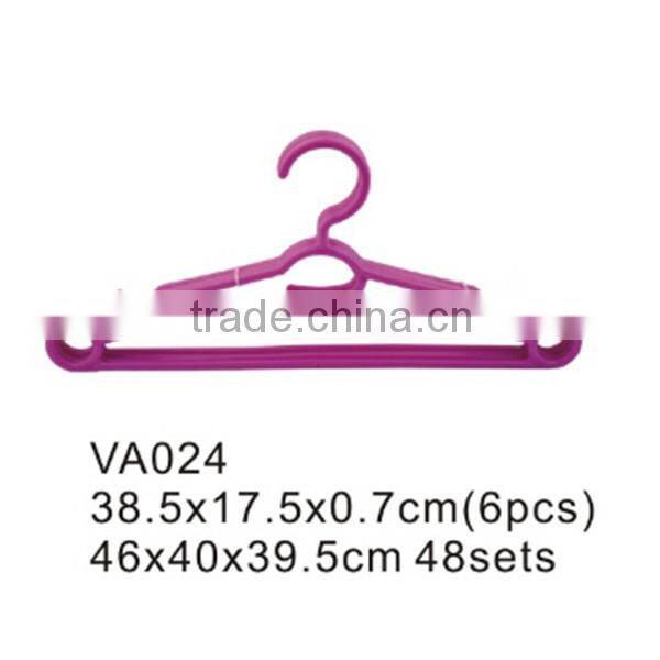 VA028 bedroom suits household cloth hanger plastic laundry garment hanger