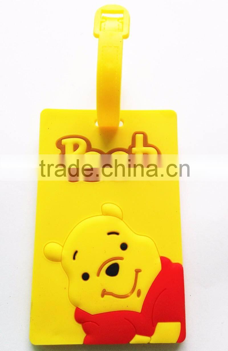 PVC Luggage Tags Manufacture Animation Printed Cute Bag Tags Wholesale