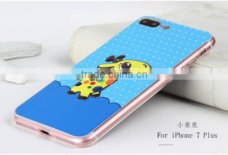 Wholesale TPU custom printed phone case for iphone 7, for iphne 7 plus back cover case