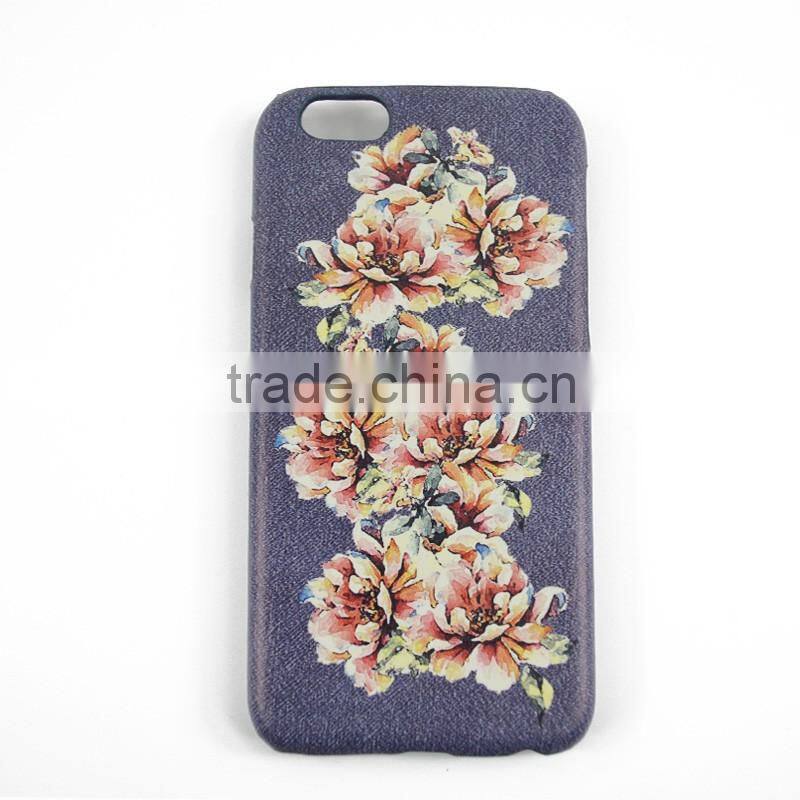 2016 Hot Sale Single PC case Simple and Printing Style PU Leather Case for iphone6s and support own Design