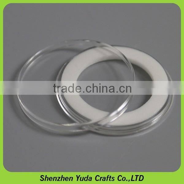 Clear plastic coin holder customized metal coin capsules